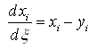 dx/(Ksi)=x_i-y_i